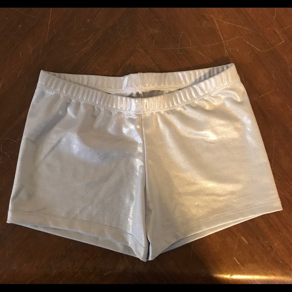 Silver Gia-Mia brand dance shorts